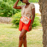 Short en molleton - Pop Abricot - I.Code