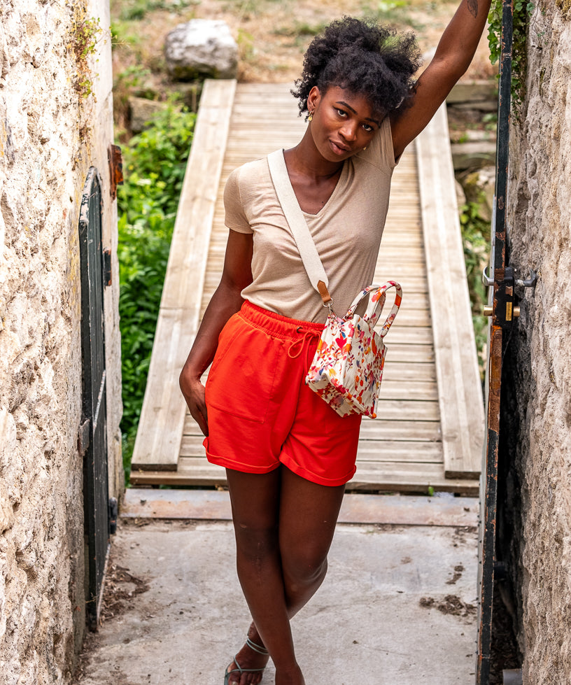 Short en molleton - Pop Abricot - I.Code