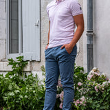 Polo manches courtes Bohm - Indigo rose - SUN VALLEY HOMME