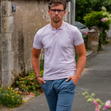 Polo manches courtes Bohm - Indigo rose - SUN VALLEY HOMME
