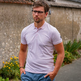Polo manches courtes Bohm - Indigo rose - SUN VALLEY HOMME