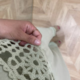 Top court à bretelle au crochet Dua - Vert amande - LA PETITE ETOILE