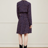Robe chemise imprimé coeur Hayley Jane - Vainly Navy Antique - FABIENNE CHAPOT