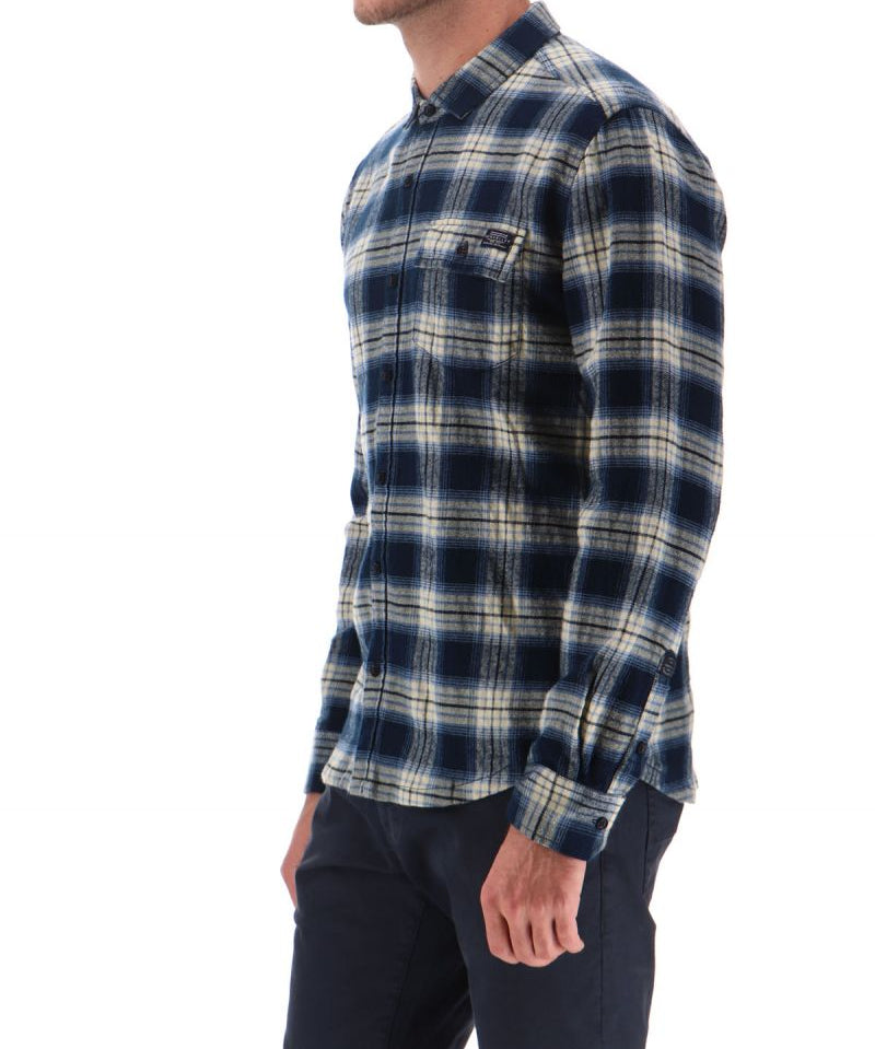 Chemise à carreaux APSLEY - bleu - Sun Valley homme