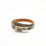 Ceinture Femme python Beige