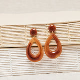 Boucles D'Oreilles Flavy - Ecaille - FEEKA