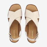 Compensées bride croisée Flore - Beige - SCHMOOVE