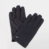 Gants en cuir homme Alanglov - Chevron marine - TBS HOMME