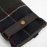 Gants imperméables en cuir et tartan Newbrough - Classic marron - BARBOUR HOMME
