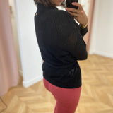 Gilet en crochet - Noir - LOLA ESPELETA