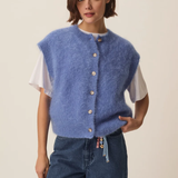 Gilet Alibaba sans manches - Ciel - DES PETITS HAUTS
