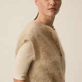 Gilet Alibaba sans manches - Latte - DES PETITS HAUTS