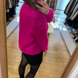 Gilet Alma boutonné - Fuchsia - DES PETITS HAUTS
