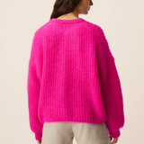 Gilet Alma boutonné - Fuchsia - DES PETITS HAUTS