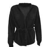 Gilet en crochet - Noir - LOLA ESPELETA