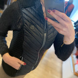 Gilet Drayden sans manche bi-matière - Noir - Sun Valley femme