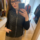 Gilet Drayden sans manche bi-matière - Noir - Sun Valley femme
