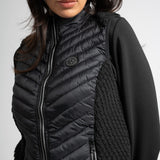 Gilet Drayden sans manche bi-matière - Noir - Sun Valley femme