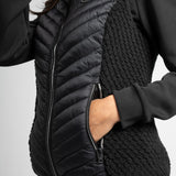 Gilet Drayden sans manche bi-matière - Noir - Sun Valley femme