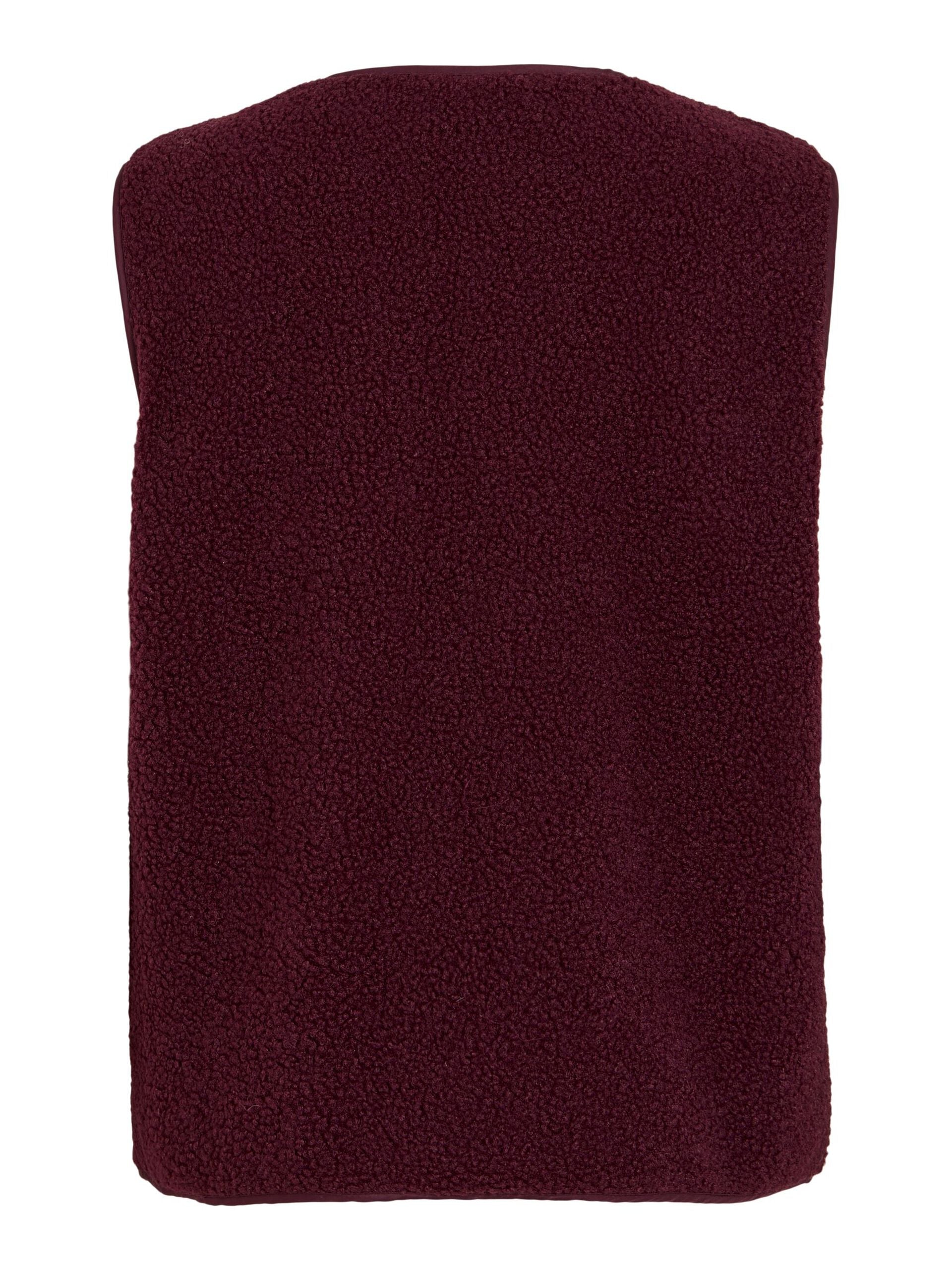 Gilet sans manches Viada VILA bordeaux duveteux – vue dos