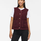 Gilet Viada VILA bordeaux – vue portée de face