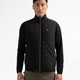 Gilet Lenzo molleton fantaisie - Noir - Sun Valley homme