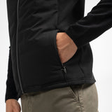 Gilet Lenzo molleton fantaisie - Noir - Sun Valley homme