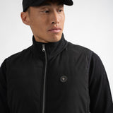 Gilet Lenzo molleton fantaisie - Noir - Sun Valley homme