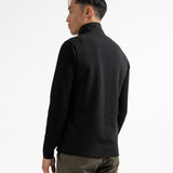 Gilet Lenzo molleton fantaisie - Noir - Sun Valley homme