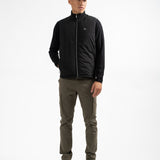 Gilet Lenzo molleton fantaisie - Noir - Sun Valley homme