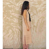 Gilet long ouvert crochet - Ficelle - LOLA ESPELETA