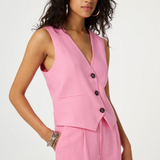 Gilet sans manche Gigi - Rose - FABIENNE CHAPOT