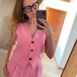 Gilet sans manche Gigi - Rose - FABIENNE CHAPOT