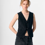 Gilet sans manches en denim - Black Denim - OBJECT