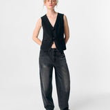 Gilet sans manches en denim - Black Denim - OBJECT