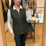 Gilet sans manches Markenfield - Olive naturel - BARBOUR FEMME