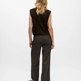 Gilet sans manches Objsaggia OBJECT Seal Brown porté – vue de dos