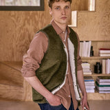 Gilet sans manches réversible Esterel - Kaki - FAGUO HOMME