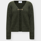 Gilet en maille VINORGA VILA Forest Night – vue produit de face