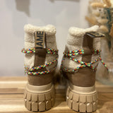 Bottines Gravitee Snowboots W - Blanc cassé/Noisette - NO NAME