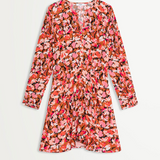 Robe imprimé fleuri abstrait Costa - Géranium - Suncoo