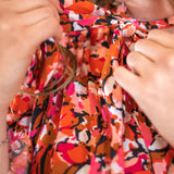 Blouse imprimé fleuri abstrait Livia - Geranium - Suncoo