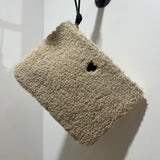Pochette en laine bouclée Aurel - Beige - SUNCOO
