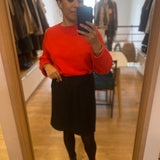 Pull uni en maille oversize Paulvar - Rouge - SUNCOO