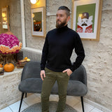Pull col roulé - noir - SUN VALLEY HOMME
