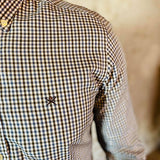 Chemise à carreaux - Brown - Hackett London