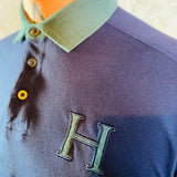 Polo à manches longue Hackett London col velours