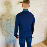 Polo à manches longue Hackett London col velours