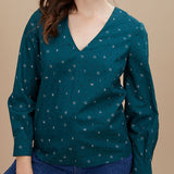 Blouse duck imprimé typo - Green - I.Code