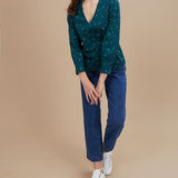 Blouse duck imprimé typo - Green - I.Code